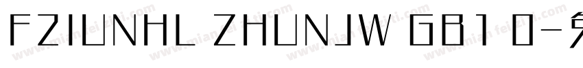 F2IUNHL ZHUNJW GB1 0字体转换